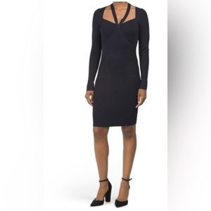 NWT French connection sweater dress blue/black color size large